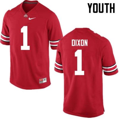Youth Ohio State Buckeyes #1 Johnnie Dixon Red Nike NCAA College Football Jersey Fashion FJD2344RL